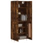 vidaXL Aparador alto madera contrachapada roble ahumado 69,5x34x180 cm vidaXL Aparador alto madera contrachapada roble ahumado 69,5x34x180 cm