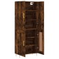 vidaXL Aparador alto madera contrachapada roble ahumado 69,5x34x180 cm vidaXL Aparador alto madera contrachapada roble ahumado 69,5x34x180 cm