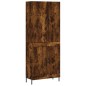 vidaXL Aparador alto madera contrachapada roble ahumado 69,5x34x180 cm vidaXL Aparador alto madera contrachapada roble ahumado 69,5x34x180 cm