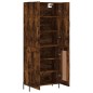 vidaXL Aparador alto madera contrachapada roble ahumado 69,5x34x180 cm vidaXL Aparador alto madera contrachapada roble ahumado 69,5x34x180 cm