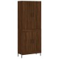 vidaXL Aparador alto madera contrachapada marrón roble 69,5x34x180 cm vidaXL Aparador alto madera contrachapada marrón roble 69,5x34x180 cm