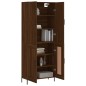 vidaXL Aparador alto madera contrachapada marrón roble 69,5x34x180 cm vidaXL Aparador alto madera contrachapada marrón roble 69,5x34x180 cm
