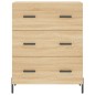 vidaXL Aparador alto madera contrachapada color roble 69,5x34x180 cm