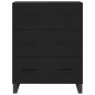 vidaXL Aparador alto madera contrachapada negro 69,5x34x180 cm vidaXL Aparador alto madera contrachapada negro 69,5x34x180 cm