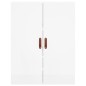 vidaXL Aparador alto madera contrachapada blanco brillo 69,5x34x180 cm vidaXL Aparador alto madera contrachapada blanco brillo 69,5x34x180 cm