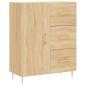 vidaXL Aparador alto madera contrachapada color roble 69,5x34x180 cm vidaXL Aparador alto madera contrachapada color roble 69,5x34x180 cm