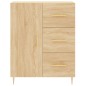 vidaXL Aparador alto madera contrachapada color roble 69,5x34x180 cm vidaXL Aparador alto madera contrachapada color roble 69,5x34x180 cm