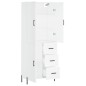 vidaXL Aparador alto madera contrachapada blanco 69,5x34x180 cm vidaXL Aparador alto madera contrachapada blanco 69,5x34x180 cm