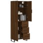 vidaXL Aparador alto madera contrachapada marrón roble 69,5x34x180 cm vidaXL Aparador alto madera contrachapada marrón roble 69,5x34x180 cm