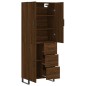 vidaXL Aparador alto madera contrachapada marrón roble 69,5x34x180 cm vidaXL Aparador alto madera contrachapada marrón roble 69,5x34x180 cm
