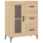 vidaXL Aparador alto madera contrachapada color roble 69,5x34x180 cm