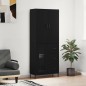 vidaXL Aparador alto madera contrachapada negro 69,5x34x180 cm vidaXL Aparador alto madera contrachapada negro 69,5x34x180 cm