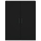vidaXL Aparador alto madera contrachapada negro 69,5x34x180 cm vidaXL Aparador alto madera contrachapada negro 69,5x34x180 cm