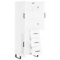 vidaXL Aparador alto madera contrachapada blanco 69,5x34x180 cm vidaXL Aparador alto madera contrachapada blanco 69,5x34x180 cm