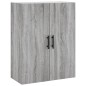 vidaXL Aparador alto madera contrachapada gris sonoma 69,5x34x180 cm vidaXL Aparador alto madera contrachapada gris sonoma 69,5x34x180 cm