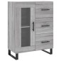 vidaXL Aparador alto madera contrachapada gris sonoma 69,5x34x180 cm vidaXL Aparador alto madera contrachapada gris sonoma 69,5x34x180 cm