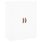 vidaXL Aparador alto madera contrachapada blanco 69,5x34x180 cm