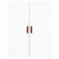 vidaXL Aparador alto madera contrachapada blanco 69,5x34x180 cm