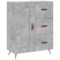 vidaXL Aparador alto madera contrachapada gris hormigón 69,5x34x180 cm vidaXL Aparador alto madera contrachapada gris hormigón 69,5x34x180 cm