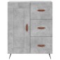 vidaXL Aparador alto madera contrachapada gris hormigón 69,5x34x180 cm vidaXL Aparador alto madera contrachapada gris hormigón 69,5x34x180 cm
