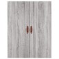 vidaXL Aparador alto madera contrachapada gris sonoma 69,5x34x180 cm vidaXL Aparador alto madera contrachapada gris sonoma 69,5x34x180 cm