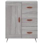 vidaXL Aparador alto madera contrachapada gris sonoma 69,5x34x180 cm vidaXL Aparador alto madera contrachapada gris sonoma 69,5x34x180 cm