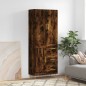 vidaXL Aparador alto madera contrachapada roble ahumado 69,5x34x180 cm vidaXL Aparador alto madera contrachapada roble ahumado 69,5x34x180 cm