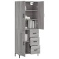 vidaXL Aparador alto madera contrachapada gris sonoma 69,5x34x180 cm vidaXL Aparador alto madera contrachapada gris sonoma 69,5x34x180 cm