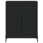 vidaXL Aparador alto madera contrachapada negro 69,5x34x180 cm vidaXL Aparador alto madera contrachapada negro 69,5x34x180 cm