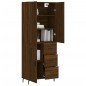 vidaXL Aparador alto madera contrachapada marrón roble 69,5x34x180 cm vidaXL Aparador alto madera contrachapada marrón roble 69,5x34x180 cm