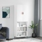 vidaXL Aparador alto madera contrachapada blanco 69,5x34x180 cm vidaXL Aparador alto madera contrachapada blanco 69,5x34x180 cm