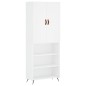 vidaXL Aparador alto madera contrachapada blanco 69,5x34x180 cm vidaXL Aparador alto madera contrachapada blanco 69,5x34x180 cm