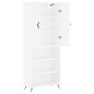 vidaXL Aparador alto madera contrachapada blanco 69,5x34x180 cm vidaXL Aparador alto madera contrachapada blanco 69,5x34x180 cm