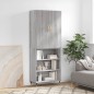 vidaXL Aparador alto madera contrachapada gris sonoma 69,5x34x180 cm vidaXL Aparador alto madera contrachapada gris sonoma 69,5x34x180 cm