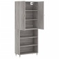 vidaXL Aparador alto madera contrachapada gris sonoma 69,5x34x180 cm vidaXL Aparador alto madera contrachapada gris sonoma 69,5x34x180 cm