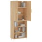 vidaXL Aparador alto madera contrachapada color roble 69,5x34x180 cm vidaXL Aparador alto madera contrachapada color roble 69,5x34x180 cm