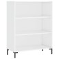 vidaXL Aparador alto madera contrachapada blanco brillo 69,5x34x180 cm