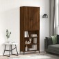 vidaXL Aparador alto madera contrachapada marrón roble 69,5x34x180 cm vidaXL Aparador alto madera contrachapada marrón roble 69,5x34x180 cm