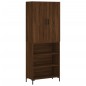vidaXL Aparador alto madera contrachapada marrón roble 69,5x34x180 cm vidaXL Aparador alto madera contrachapada marrón roble 69,5x34x180 cm