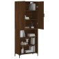 vidaXL Aparador alto madera contrachapada marrón roble 69,5x34x180 cm vidaXL Aparador alto madera contrachapada marrón roble 69,5x34x180 cm