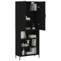 vidaXL Aparador alto madera contrachapada negro 69,5x34x180 cm vidaXL Aparador alto madera contrachapada negro 69,5x34x180 cm