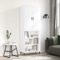 vidaXL Aparador alto madera contrachapada blanco 69,5x34x180 cm vidaXL Aparador alto madera contrachapada blanco 69,5x34x180 cm