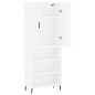 vidaXL Aparador alto madera contrachapada blanco 69,5x34x180 cm vidaXL Aparador alto madera contrachapada blanco 69,5x34x180 cm
