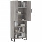 vidaXL Aparador alto madera contrachapada gris sonoma 69,5x34x180 cm vidaXL Aparador alto madera contrachapada gris sonoma 69,5x34x180 cm