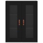 vidaXL Armarios de pared 2 uds madera de ingeniería negro vidaXL Armarios de pared 2 uds madera de ingeniería negro
