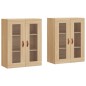 vidaXL Armarios de pared 2 uds madera de ingeniería roble Sonoma vidaXL Armarios de pared 2 uds madera de ingeniería roble Sonoma