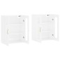 vidaXL Armarios de pared 2 uds madera de ingeniería blanco brillante vidaXL Armarios de pared 2 uds madera de ingeniería blanco brillante