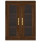 vidaXL Armarios de pared 2 uds madera de ingeniería marrón roble