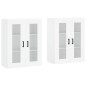 vidaXL Armarios de pared 2 uds madera de ingeniería blanco vidaXL Armarios de pared 2 uds madera de ingeniería blanco
