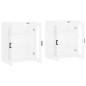 vidaXL Armarios de pared 2 uds madera de ingeniería blanco vidaXL Armarios de pared 2 uds madera de ingeniería blanco